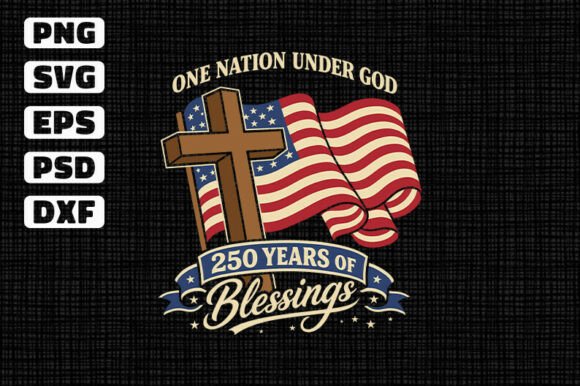 250 Years of Blessings USA T-Shirt Designs