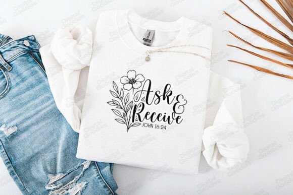 Ask and Receive John 16 Verse Design T-Shirt Designs