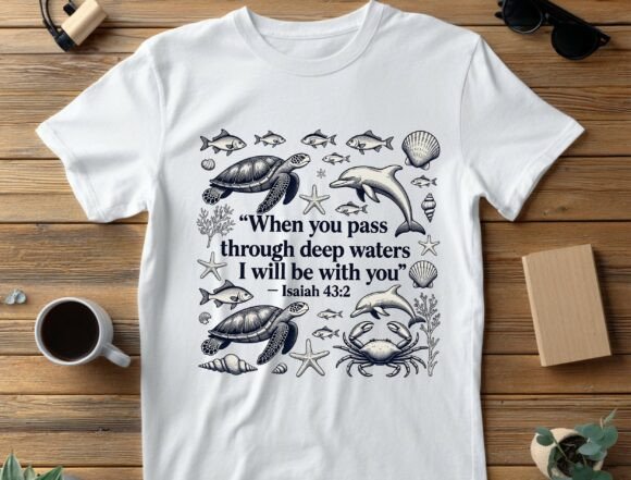 Deep Waters PNG for T-Shirt Designs