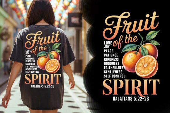 Fruit of the Spirit Orange Tee T-Shirt Designs