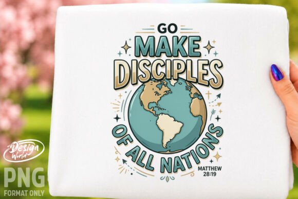 Go Make Disciples PNG for T-Shirt Designs