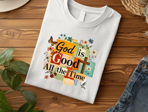 God is Good Png for T-Shirt Designs