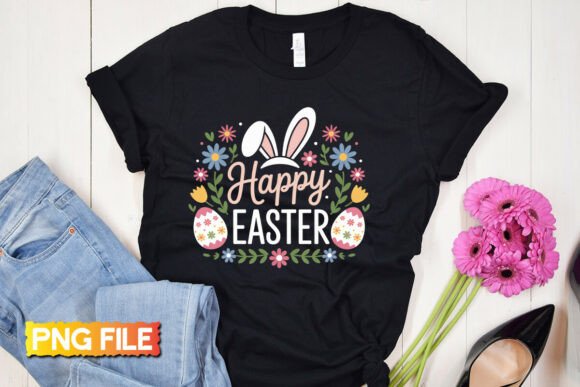 Happy Easter PNG for T-Shirt Designs
