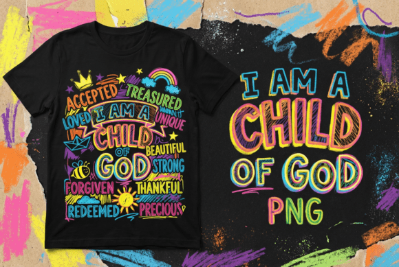 I Am a Child of God T-Shirt Design