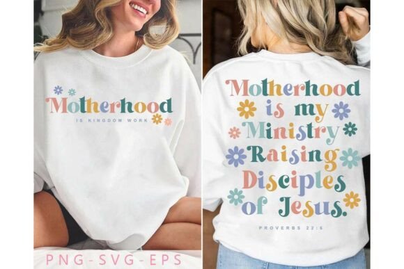 Motherhood is My Ministry SVG for T-Shirt Designs