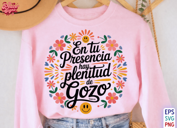 Plenitud De Gozo En Tu Presencia Svg T-Shirt Designs