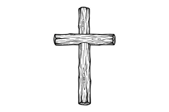 Rustic Wooden Cross Vintage Design T-Shirt Designs