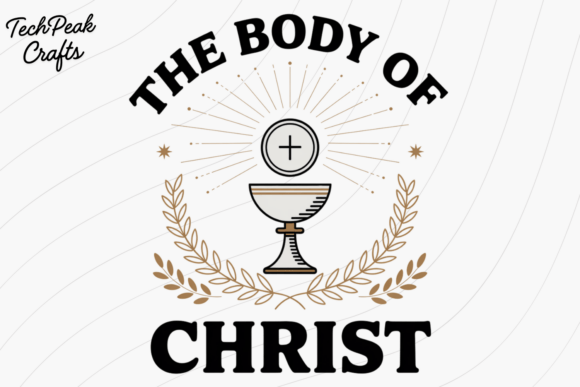 The Body of Christ PNG for T-Shirt Designs