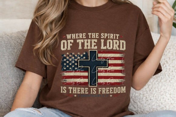 Where the Spirit of the Lord ChristianPng for T-Shirt Designs
